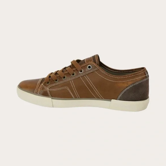 Geox Men's U Smart D Lace Up Sneakers, Whisky Leather. U62X2D